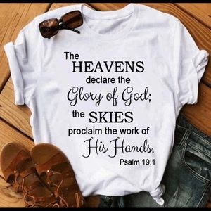 The heavens declare the glory of GOD the skies proclaim the work of his hand